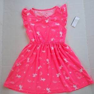 Unicorn dress hot pink